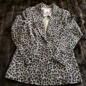 Cabi leopard blazer